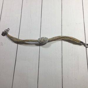 GM Metallic and Crystal Bracelet